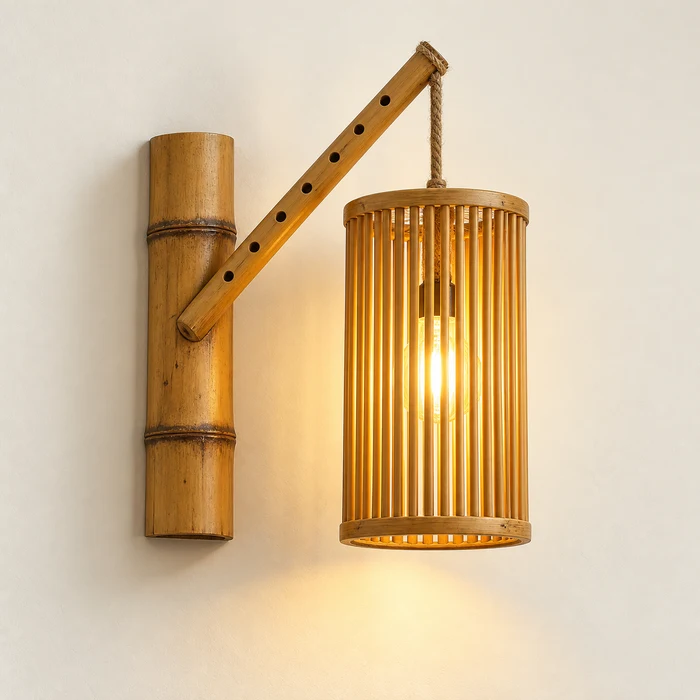 Bamboo Wall Lantern